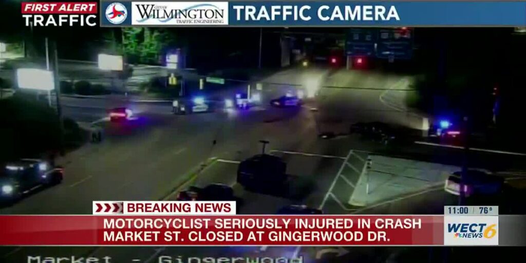 Gingerwood Drive and Market Street intersection closed after collision involving motorcycle