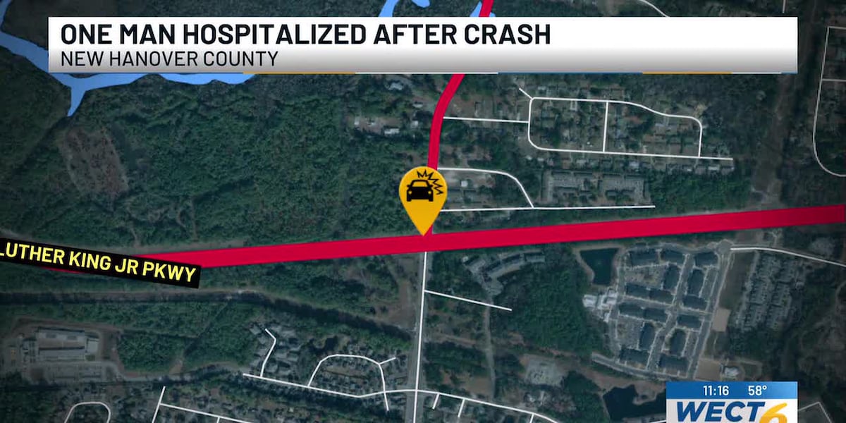 One hospitalized after head-on collision on N Kerr Avenue