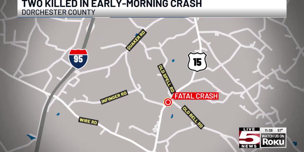 VIDEO: 2 killed in early-morning Dorchester County collision, troopers say