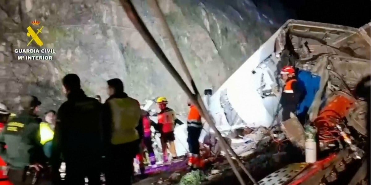 Death toll in Spanish train collision rises to 40 as authorities fear more bodies could be found