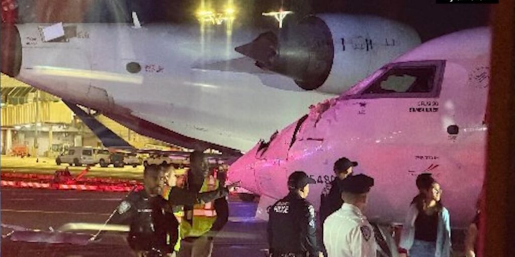 Cockpit recorders studied in ‘low-speed collision’ of Delta jets on LaGuardia taxiway