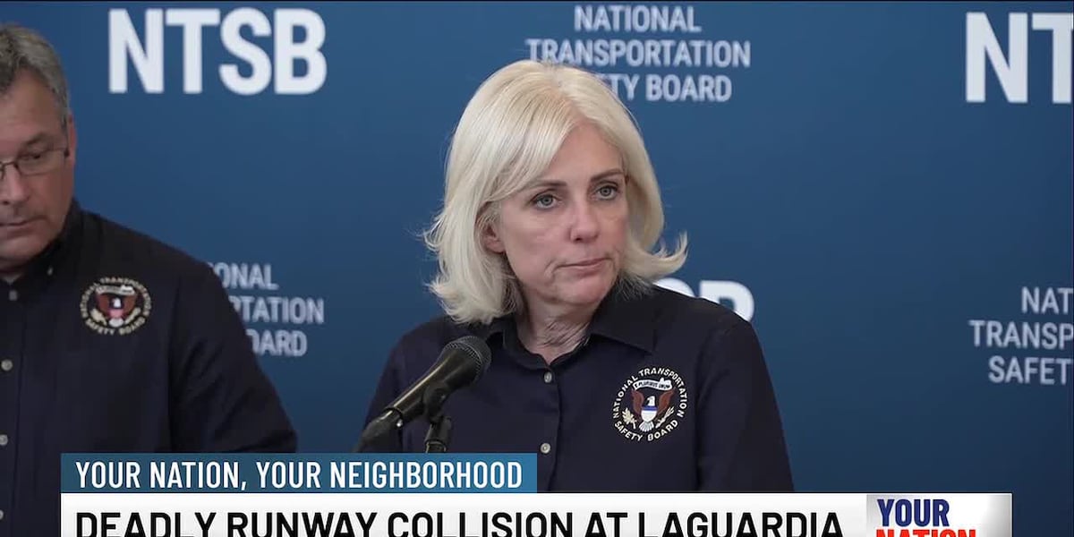 NTSB holds Tuesday news conference on deadly runway collision at LaGuardia