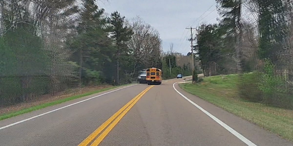 Parents following school bus on field trip capture deadly collision on dashcam video