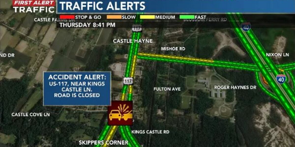 Collision involving two vehicles closed North College Road, at least one car overturned